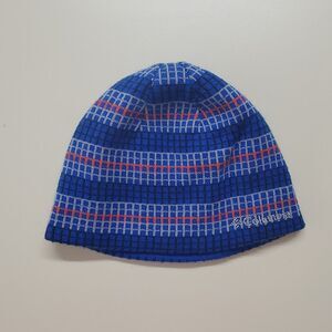 Columbia  Sportswear Reversible Blue Red Black Beanie Adult Mens Womens Warm